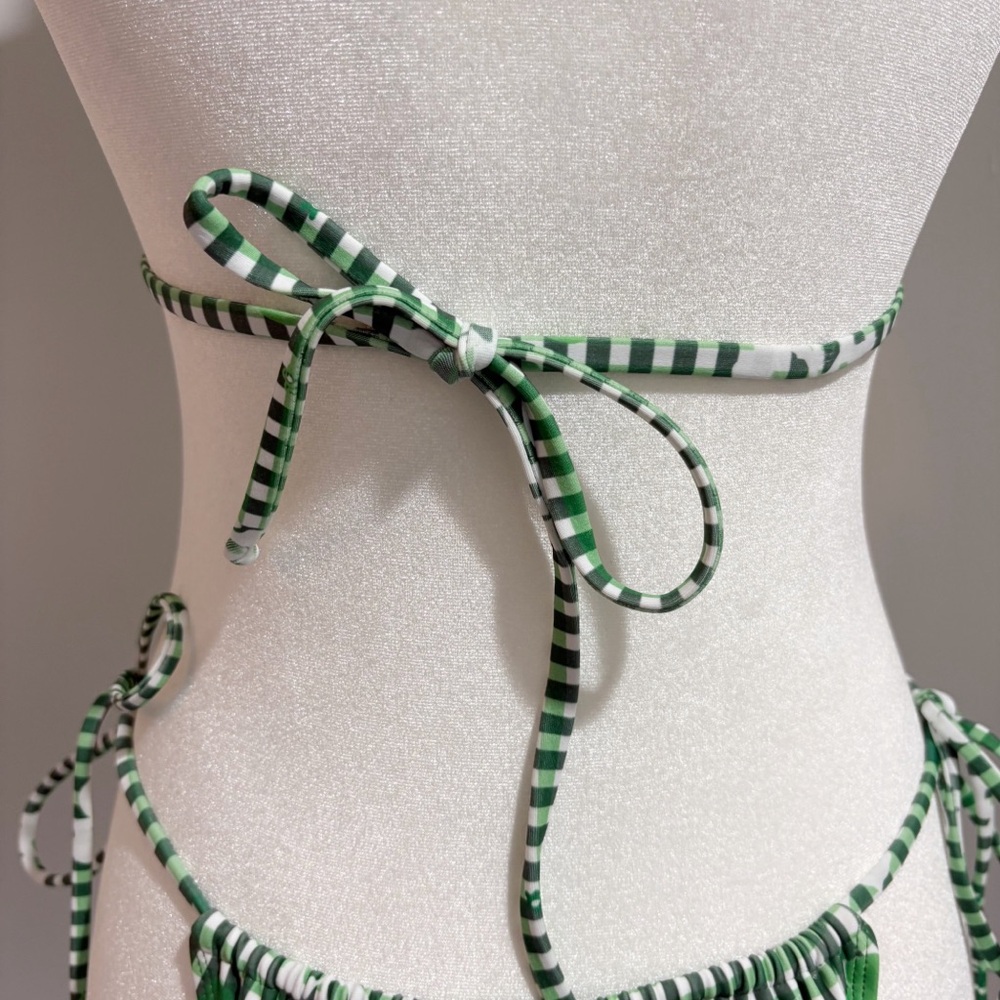 Amelie Teje x Loleia Swim String Bikini Femme in Vert Small Top Medium Bottom - Picture 13 of 16